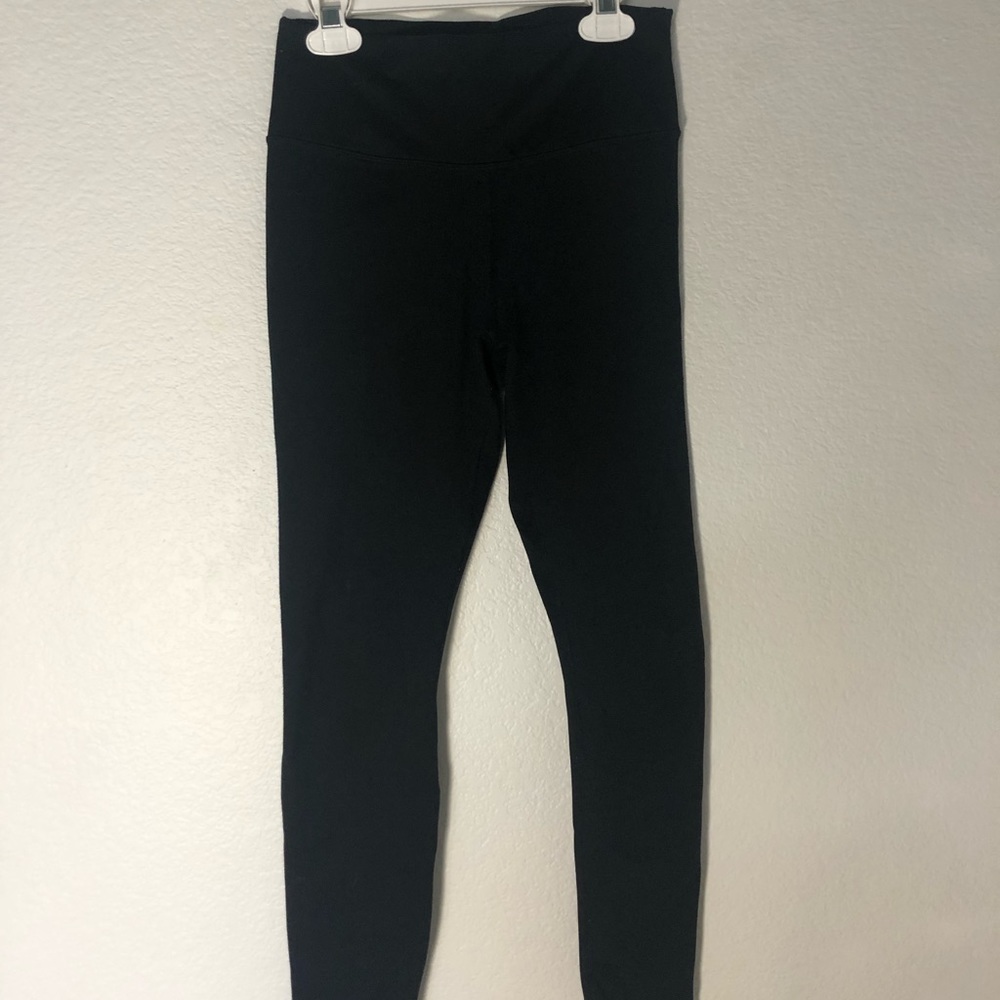 Solid black Fabletics Hi-rise leggings